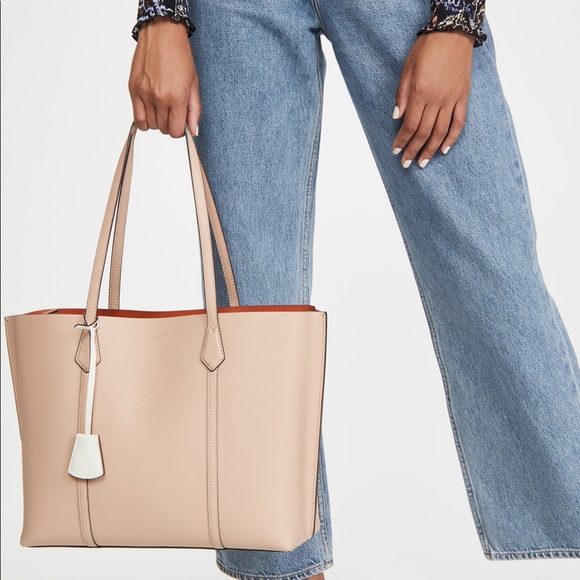 Tory Burch Bags Perry Leather Shopper Tote Bag Poshmark